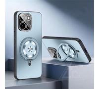 TIANYUE Coque magnétique pour OnePlus Turbo 6, Coque Ultra-Mince avec Protecteur d'objectif, Compatible avec Mag-Safe, Prend en Charge la Charge sans Fil, Cover pour OnePlus Turbo 6-Bleu