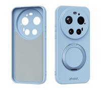 TIANYUE Coque Magnétique pour Xiaomi 17 Ultra, Compatible avec Mag-Safe, Support magnétique intégré, Coque Antichoc Mince en Silicone Liquide pour Xiaomi 17 Ultra-Bleu Clair