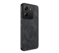 TIANYUE Coque Magnétique pour Xiaomi Poco M7 Pro 5G, Version Améliorée [Protection Intégrale de la Caméra] [Cuir PU] Coque Compatible avec Les Accessoires Mag-Safe-Noir