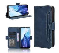 TIANYUE Coque pour Cubot Note 60, avec Fente pour Carte L'étui Portefeuille en Cuir PU, Étui Téléphone en Cuir Lisse Élégant Cover per Cubot Note 60-Bleu