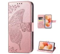 TIANYUE Coque pour Doogee Note 59 Pro+, Papillon gaufrage PU Portefeuille Étui avec Magnétique Socle Rabattable Cover, Étui pour Doogee Note 59 Pro+