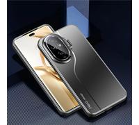 TIANYUE Coque pour Honor 200 Pro, Coque Mince Film Intégré avec Capuchon d'objectif d'appareil Photo, Couverture Rigide en PC avec Support pour Honor 200 Pro-Noir