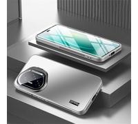 TIANYUE Coque pour Honor 400 Pro, Coque Mince Film Intégré avec Capuchon d'objectif d'appareil Photo, Couverture Rigide en PC avec Support pour Honor 400 Pro-Argent