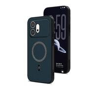 TIANYUE Coque pour Honor 600 Magnétique Ultra Fine Shookproof Protection, Full Body TPU Coque Protective Compatible Recharge sans Fil pour Honor 600-Bleu
