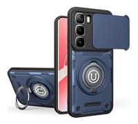 TIANYUE Coque pour Infinix Hot 50 Pro+ 4G, Coque PC Double Couche Renforcée, avec Support Antichoc Silicone TPU Bumper Protection Rigide Housse Etui pour Infinix Hot 50 Pro+ 4G-Bleu