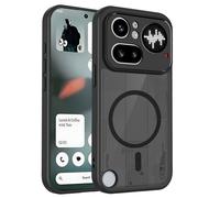 TIANYUE Coque pour Nothing Phone (4a) Pro, Housse Ultra-Mince en PC + TPU Souple avec Anneau magnétique, supporte la Charge sans Fil Cover pour Nothing Phone (4a) Pro-Noire