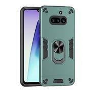 TIANYUE Coque pour Nothing Phone (4a), [Protection Militaire Contre Les Chutes] Coque de téléphone Antichoc avec Anneau de Support, Coque Rigide en PC pour Nothing Phone (4a)-Verte