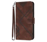 TIANYUE Coque pour Oukitel C51, PU Flip Portefeuille Case, avec Magnétique Housse de Protection étui pour Oukitel C51-Brun