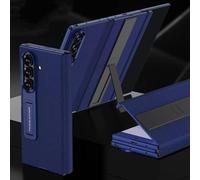 TIANYUE Coque pour Samsung Galaxy Z Trifold, Coque de téléphone en Cuir Uni, Housse Souple Ultra Mince en TPU pour Samsung Galaxy Z Trifold-Bleu