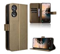 TIANYUE Coque pour TCL 40 NxtPaper 4G Housse, Étui en Cuir PU Portefeuille avec Fente Carte, avec Fonction de Support, Fermeture Magnétique Etui pour TCL 40 NxtPaper 4G, Brun