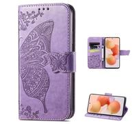 TIANYUE Coque pour TCL 605/TCL 60 SE, Papillon gaufrage PU Portefeuille Étui avec Magnétique Socle Rabattable Cover, Étui pour TCL 605/TCL 60 SE
