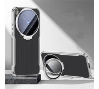 TIANYUE Coque pour Vivo X300 Pro, Coque Ultra Mince en Cuir végan, Étui avec Cache Objectif et Support intégrés pour Vivo X300 Pro-Noir