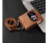 TIANYUE Housse pour Blackview Hero 10 Case, avec [Cordon] [Emplacements pour Cartes] Cuir, Étui à Rabat Élégant et Élégant pour Blackview Hero 10-Brun