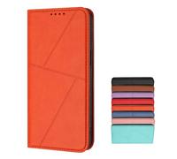 TIANYUE Portefeuille Coque pour ZTE Blade A35E, Rabat Portefeuille Cuir Etui avec 2 Emplacements Cartes, Case avec Magnétique Flip Protection pour ZTE Blade A35E-Orange