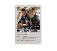 TIANYXYF Mr. & Mrs. Smith Poster sur toile de films populaires et passionnants - Décoration murale pour chambre à coucher - 30 x 45 cm