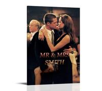 TIANYXYF Mr. & Mrs. Smith Poster sur toile de peinture pour chambre à coucher Motif films populaires et passionnants 30 x 45 cm