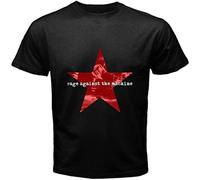 TIANZHONG77 New Rage Against The Machine Stacked Star Logo Men's Black T-Shirt Size T-Shirts & Hemden(3X-Large)
