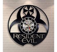 TIANZly Resident Evil Vintage Bureau Décorations Horloge Murale Enregistrement Vinyle Horloge Murale De Mariage