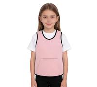 TiaoBug Gilet Lesté de Sécurité Unisex Enfant Gilet de Compression Sensorielle Veste Lesté Ajustable Gilets de Pression Profonde Outils Pour Enfants TDAH 3-16 Ans Rose 7-8 ans