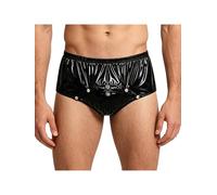 TiaoBug Homme Pantalonnette Anti Fuites Culotte Slip Boxer Adaptable Underwear Slip De Bain Thong Culottes Bain Adaptées Vacances Noir 3XL