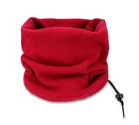 TiaoBug Unisex Polaire Neck Warmer Multifonction Cache-Cou Visage Chaud Thermiques Ski Snowboard Sports Cyclistes Véritable avec Cordon de Serrage Vin Rouge Taille Unique
