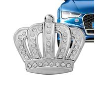 Tiara Car Emblem Badge - Decal Self-Adhesive Chrome Bling Rhinestone Auto