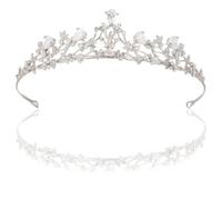 Tiara Cristal Couronne, Couronne De Mariée Strass, Serti d'Une Couronne En Strass, Princesse Parties Anniversaire Crown Pour Mariée Mariage Et Princesse Parties Anniversaire