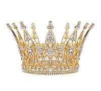 Tiara Crown, Crystal Queen Crowns Righestone Princess Tiaras, Bride Wedding Hair Accessories, Rhinestone Tiara Crown for Wedding, Fashion Show ou tout autre événement spécial (Couleur: Silver)