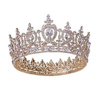 Tiara Crown, Crystal Queen Crowns Righestone Princess Tiaras, Bride Wedding Hair Accessories, Rhinestone Tiara Crown for Wedding, Fashion Show ou tout autre événement spécial (Couleur: Silver)