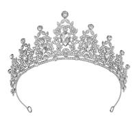Tiaras for Women Sparkling Crystal Queen Crowns Princess Tiara Bride Hair Accessories For Women Birthdayeen Cosplay Cosplay Christmas Party Prom Gifts Silver