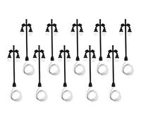 Tiardey 10pcs Double Lampe Frontale Modèle Chemin De Fer/Route Lampadaire Lampadaire - Lumières Chaudes