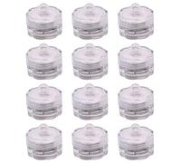 Tiardey 12 Pcs Bougies Chauffe-Plat Lumières Chauffe-Plat sans Flamme Submersible Étanche Bougie Chauffe-Plat pour Vase Étang Piscine Réservoir Éclairage Décoration De Fête De Mariage(Coloré)