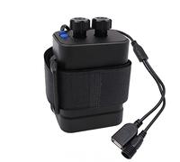 Tiardey 12V vélo Mobile Power Box Support de Piles 18650 Batterie étanche USB/DC Double Interface pour vélo vélo Lampe