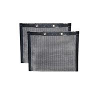 Tiardey 2 pièces 9.4x5.5 Pouces Sac de Maille de Gril, Sac cuit au Four antiadhésif Cuisson au Four Hautes températures, réutilisable pour Le Barbecue de Cuisine de Pique-Nique en Plein air
