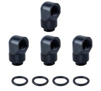 Tiardey 4 Pack G1/4inch mâle à femelle raccord d'extension rotatif à 90 degrés