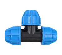 Tiardey 4PCS Connecteur de Tuyau PE Raccord de Tuyau PE de Type T de 25 mm pour Installations Intérieures et Extérieures - Raccord PP Compatible avec Les Tuyaux PE80 PE100