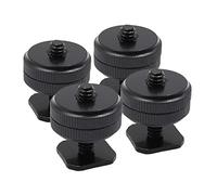 Tiardey 4PCS Portable Camera Hot Shoe Mount to 1/4 "Trépied Vis Adaptateur Flash Shoe Mount pour DSLR Camera Rig
