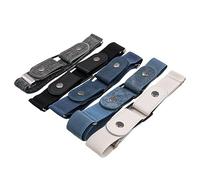 Tiardey 5 pièces Ceintures sans Boucle pour Femmes Ceinture élastique Ceinture Invisible pour Jean Pantalon Robe Boucle réglable Ceinture sans Ceinture Ceinture Extensible