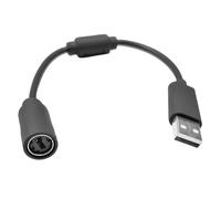 Tiardey Câble USB détachable pour Xbox Series X/S/One/360, Adaptateur de Remplacement Rapide pour Volant Ferrari Logitech G920, câble de Jeu PC Durable de 25 cm (Noir)