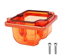 Tiardey Carburateur Universel de Puissance de Moto Couvercle inférieur Transparent pour Moteur Dirt Pit Bike Motocross Moto Scooter ATV PWK KSR Evo - Orange