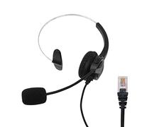 Tiardey Casque téléphonique Universel Casque Mains Libres à Connexion directe pour téléphones Fixes filaires - Casque téléphonique monaural