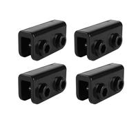 Tiardey Connecteur de Rechange pour Gazebo Pop-up 4 pièces Accessoires de Tente Connecteur coudé à 2 Voies à Angle Droit en Plastique Ensemble de Supports rectangulaires Matériau ABS