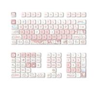 Tiardey Ensemble de Touches PBT sublimées en Forme de Lapin Violet pour Clavier de Jeu mécanique 132 Touches
