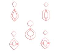 Tiardey Ensemble d'emporte-pièces en pâte polymère, 12 Formes de Fleurs, pour Boucles d'oreilles, pour la Fabrication de Bijoux en pâte polymère, emporte-pièces de Forme Organique pour Boucles