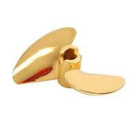 Tiardey Hélice en Alliage d'aluminium de 35 mm pour Bateaux RC, Compatible avec Les modèles FeiLun FT016 FT007 FT012 FT009 FT011 FT010 FT016, Accessoire de Bateau RC Jaune Haute Performance