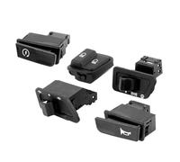 Tiardey Kit de commutateur de Phare 5 pièces Bouton de klaxon de démarreur de Moto Kit de Bouton de Clignotant de Feux de Croisement pour Motos Ajustement Universel pour Moto