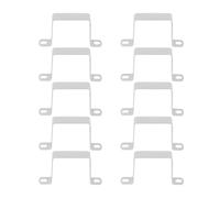 Tiardey Lot de 10 Supports de connecteur en Forme de U 60 mm x 60 mm en Acier Inoxydable, Colliers de Serrage Robustes pour Porte, Barre de Support fermée, Tube de Fixation de Fil