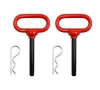 Tiardey Lot de 2 goupilles d'attelage de remorque avec clip 1/2 x 4 pouces pour tondeuse à gazon de ferme, remorquage de bateau cargo, camping-car, voiture(1/2 x 3-5/8 pouces)