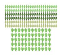 Tiardey Lot de 200 pendentifs en Forme de Feuille Transparente en Acrylique Transparent, Breloques Vertes, Capuchons de Perles, Fleurs pour la Fabrication de Bijoux,Boucles d'oreilles, Plastique