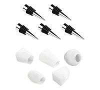 Tiardey Lot de 5 moules en résine pour Bouchons de Bouteille en Cristal époxy irrégulier avec 5 Bouchons de Bouteille, démoulage Facile pour la Fabrication de Cadeaux Uniques